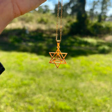 Загрузить изображение в средство просмотра галереи, Sacred Merkaba Necklace. Sacred Geometry jewelry. Manifestation symbol
