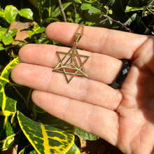 Загрузить изображение в средство просмотра галереи, Sacred Merkaba Necklace. Sacred Geometry jewelry. Manifestation symbol