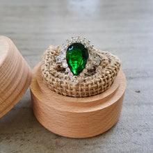 Загрузить изображение в средство просмотра галереи, Emerald Ring Luxury Almond Shaped16.27K. White Gold plated. AAA Quality Lab Made. Birthstone ring. Silver ring. Natural Emerald gemstone. Large Emerald ring. Large gemstone ring. Heart shape ring