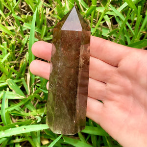 Natural Smoky Quartz Point Crystal Root Chakra, Muladhara energy. Protective, Calmness Reiki, Wicca, Metaphysical Crystal.