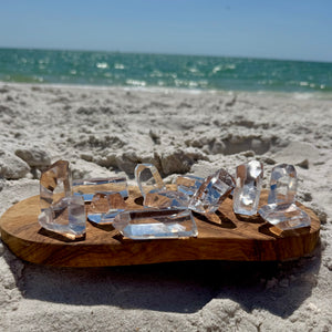 AAA Clear Quartz Crystal – Diamond-Like Clarity, Charged on New Moon & Ocean Ritual | High-Vibe Divine Frequency Stone.