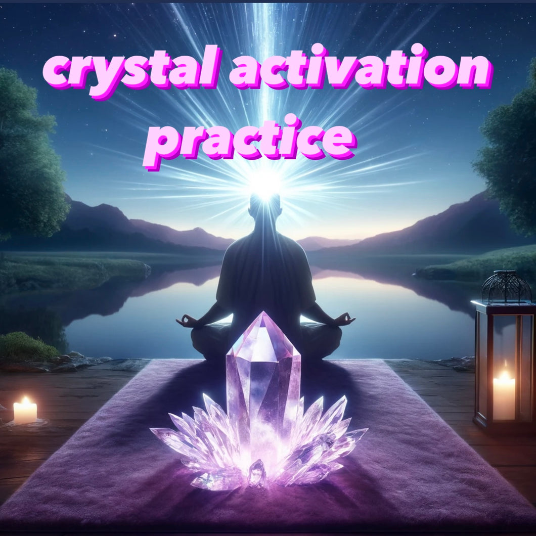 Manifest your dreams with crystals. Intention Crystal activation practice. Charge your crystal with your divine desire ( Video file)