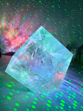 Load image into Gallery viewer, Genuine Tibetan Large Clear Quartz Cube. Sacred Geometry Cube High Vibration Healing Crystal, Crown Chakra Altar Crystal
