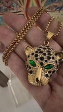 Загружайте и воспроизводите видео в средстве просмотра галереи Handmade Jaguar Pendant Necklace – Gold Spirit Animal Jewelry
