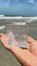 Load and play video in Gallery viewer, Genuine Tibetan Large Clear Quartz Cube. Sacred Geometry Cube High Vibration Healing Crystal, Crown Chakra Altar Crystal

