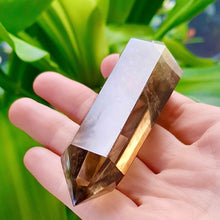 Load image into Gallery viewer, Natural Smoky Quartz Citrine Double Terminated. Manipura Chakra. Attract money and abundance. Meditation crystal, Witchcraft. Reiki healing
