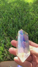 Load and play video in Gallery viewer, Angel Aura Quartz Double Terminated Crystal. High Vibration Aura Protective crystal for reiki, pranic wicca. Metaphysical crystals
