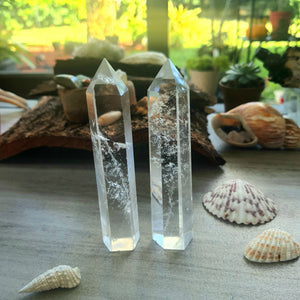 Natural Clear Quartz Point. All Chakras healing crystal. Reiki crystal for meditation and manifestation. Acashic Records. Soul Crysta