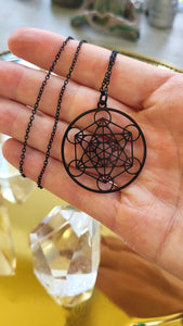 Ожерелье Metatron Cube с сакральной геометрией. Ювелирные изделия для мужчин и женщин. Символ Вселенной. Метафизическое ожерелье
