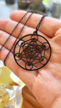 Load image into Gallery viewer, Metatron Cube Necklace Sacred Geometry Jewelry for men and women. Symbol of The Universe. Metaphysical necklace
