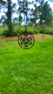 Metatron Cube Necklace Sacred Geometry Jewelry for men and women. Symbol of The Universe. Metaphysical necklace