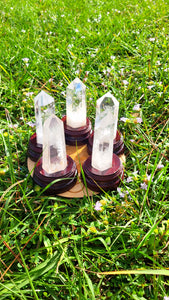 Large Clear Quartz Point. Natural Himalayan Tibetan High Altitude Raw 6 Sided Point Crystal. Obelisk. High Purity Clear Quartz with base