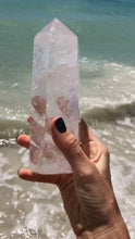 Load and play video in Gallery viewer, Large Clear Quartz. Natural Himalayan Tibetan High Altitude Raw 6 Sided Point Crystal Obelisk. High Purity Clear Quartz Point. Reiki Healing
