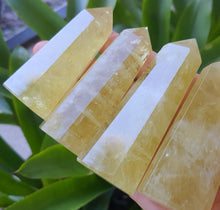 Load image into Gallery viewer, Citrine Lemon Obelisk Tower. Natural Healing Crystal. Citrine Obelisk, Solar Plexus Manipura Chakra, Wealth Money Crystal, Reiki Energy
