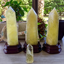 Load image into Gallery viewer, 2.1-2.3 lb Large Crystal Natural Citrine Point with Hand Crafted Base. Crystal for Home Decor. Meditation Chakra Healing
