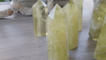 Load and play video in Gallery viewer, Citrine Lemon Obelisk Tower. Natural Healing Crystal. Citrine Obelisk, Solar Plexus Manipura Chakra, Wealth Money Crystal, Reiki Energy
