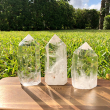 Load image into Gallery viewer, Natural Pure Clear Quartz. Himalayan Tibetan High Altitude Raw 6 Sided Point Crystal Obelisk. High Purity Clear Quartz Point. Reiki Healing
