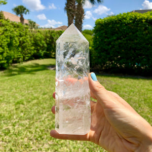 Large Clear Quartz. Natural Himalayan Tibetan High Altitude Raw 6 Sided Point Crystal Obelisk. High Purity Clear Quartz Point. Reiki Healing