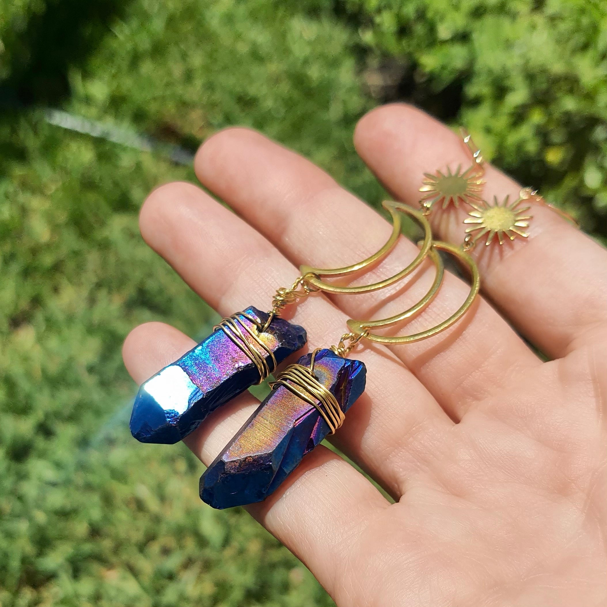 Rainbow 2025 quartz earrings