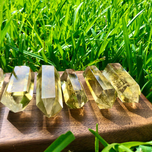 Natural Citrine Crystal Double Terminated. Smoky Citrine Healing Crystals. Manipura Chakra, Abundance Crystals, Attract Wealth and Money.