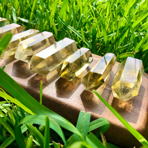Natural Citrine Crystal Double Terminated. Smoky Citrine Healing Crystals. Manipura Chakra, Abundance Crystals, Attract Wealth and Money.