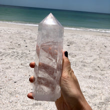 Load image into Gallery viewer, Large Clear Quartz. Natural Himalayan Tibetan High Altitude Raw 6 Sided Point Crystal Obelisk. High Purity Clear Quartz Point. Reiki Healing
