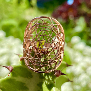Кольцо Шри Янтры с сакральной геометрией, ювелирные изделия из розового золота с сакральной геометрией, духовное кольцо для медитации. Лечебные украшения