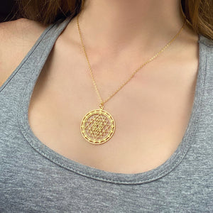 Sri Yantra necklace Sacred geometry necklace. jewelry Meditation spiritual work. The Symbol of Wealth and abundance. Sri Yantra jewelry